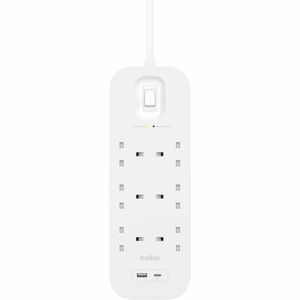 6 Outlet with 1 USB-C & 1 USB-A Surge Protector with USB-C and USB-A Ports