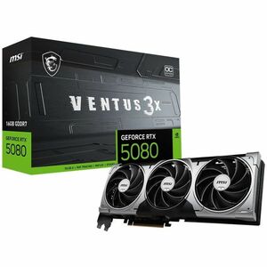 MSI NVIDIA GeForce RTX 5080 Graphic Card - 16 GB GDDR7 - 7680 x 4320 - 2.66 GHz Boost Clock - 256 bit Bus Width - PCI Expr