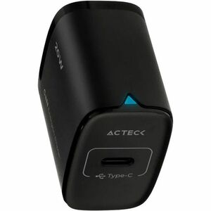 Cargador de Pared Acteck  Energon Prime CP415 / Tecnología GaN Carga Ultra Rápida / 20W / 1x USB C PD / Elite Negro