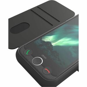 Doro Carrying Case (Wallet) Doro Aurora A10, Aurora A11 Smartphone - Graphite - Bump Resistant, Blemish Resistant, Damage 