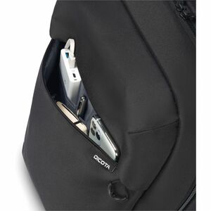 Dicota Commuter Carrying Case (Backpack) for 33 cm (13") to 40.6 cm (16") Notebook - Black - 300D rPET Polyester Body - Sh