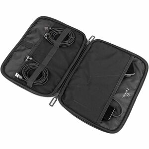 Tucano Mélange Carrying Case (Pouch) Accessories, Cable - Black - Plastic, Fabric, Elastic Body - 190 mm Height x 250 mm W