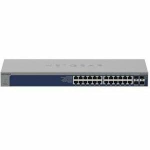 Netgear Business S3600 XS724TM Ethernet Switch - 24 Ports - Manageable - Gigabit Ethernet, 2.5 Gigabit Ethernet, 5 Gigabit