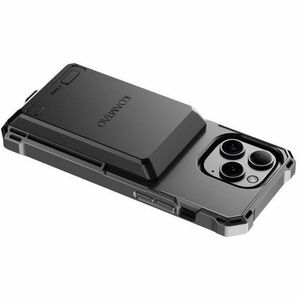 KoamTac KBCC Charging Case Apple iPhone 15 Pro Smartphone - Black - Drop Resistant - Hand Strap