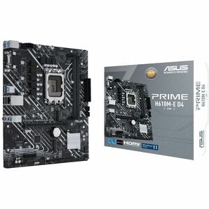 Schede madri desktop Asus Prime H610M-E D4-CSM - Intel H610 Chipset - Presa LGA-1700 - Micro ATX - Core Processor Supporte