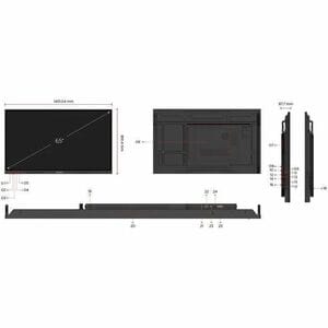 ViewSonic ViewBoard IFP6534 1651 mm 4K UHD LCD Collaboration Display - 8 GB DDR4 SDRAM - Ultra Fine Touch (UFT) - Touchscr