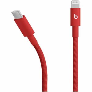 Beats by Dr. Dre USB-C to Lightning Woven Cable (1.5 m / 5 ft.) - Rapid Red - 4.92 ft Lightning/USB-C Data Transfer Cable 