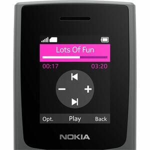Nokia 110 (2023) TA-1565 32 MB Feature Phone - 4.57 cm (1.80") TFT LCD QQVGA 120 x 160 - 4 MB RAM - 2G - Charcoal - Bar - 
