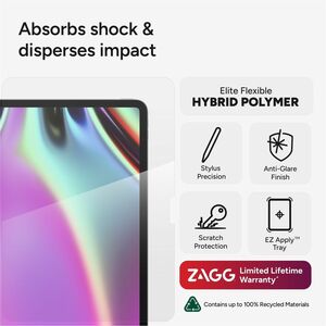 invisibleSHIELD Fusion Canvas Hybrid Polymer Anti-glare Screen Protector for Apple iPad (10th Generation), iPad (11th Gene