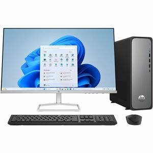 HP OmniDesk s03-0000i S03-0003d Desktop Computer - Intel Core i3 14th Gen i3-14100 - 8 GB - 512 GB SSD - Tower - Meteor Si