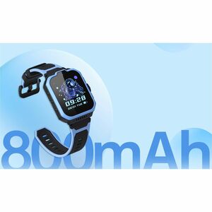 ZTE Watch K1 Pro Smartwatch - Blau Body Color - Silikon Band Material - Wireless LAN - 4G - LTE - Kamera - 4,6 cm (1,8 Zol
