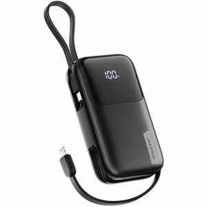 Alogic Tandem Power Bank - Black - For Smartphone, Smartwatch, Tablet PC, Earbud, USB Type A Device, USB Type C Device, Li