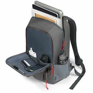 Dicota SPIN II Tasche (Rucksack) für 33 cm (13 Zoll) bis 40,6 cm (16 Zoll) Notebook - Grau - 600D rPET Polyester Körper - 