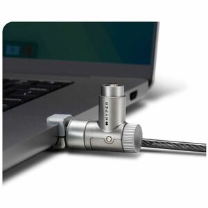 Targus HyperShield HS5910GL Cable Lock For Notebook - 198.12 cm (78") Cable - Portable - Keyed Lock - Silver - Galvanized 