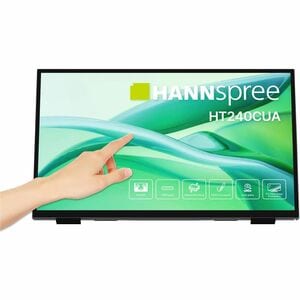 Hannspree HT240CUA 24" Class LED Touchscreen Monitor - 16:9 - 6 ms - 60.5 cm (23.8") Viewable - Projected Capacitive - 10 