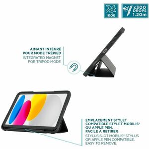 Sacoche de transport MOBILIS Durci - Rabat Style pour 27,7 cm (10,9") à 27,9 cm (11") Apple iPad (11e génération), iPad (1