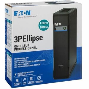 Eaton Ellipse 3P1700UF Standby UPS - 1.70 kVA/1.04 kW - Rack/Wall Mountable - 230 V AC Input - 220 V AC, 230 V AC, 240 V A