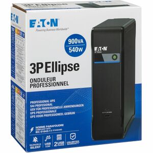 Eaton Ellipse 3P900UF Standby UPS - 900 VA/540 W - Rack/Wall Mountable - 230 V AC Input - 220 V AC, 230 V AC, 240 V AC Out