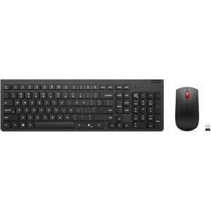 Lenovo Essential Keyboard & Mouse - Spanish - USB Type A Wireless RF 2.40 GHz Keyboard - Keyboard/Keypad Color: Black - US