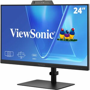 ViewSonic VG2441V 24" Class Webcam Full HD LED Monitor - 16:9 - 60.5 cm (23.8") Viewable - SuperClear IPS - LED Backlight 