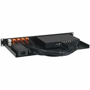 Étagère RACKMOUNT.IT 1U Montable en rack pour Firewall Rail Depth - Jet Noir