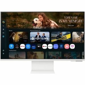 Moniteur LCD Smart Samsung S32FM801UU 32" Class 4K UHD - 16:9 - Blanc - 81,3 cm (32") Viewable - Vertical Alignment (VA) -