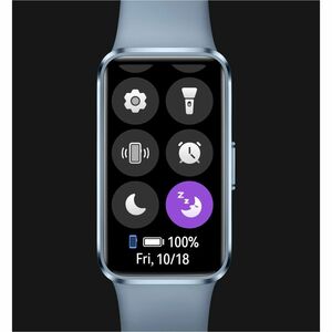 Huawei Band 10 Smart Band - Rectangular Case Shape - Blue Case Color - Blue Band Color - Aluminium Case Material - Fluoroe