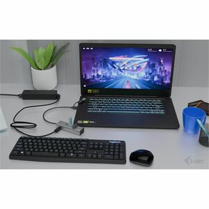 i-tec USB Hub - USB Type A, USB Type C - 640 MB/s - Keyboard, Mouse, Flash Drive - 5 Total USB Port(s) - PC, Mac