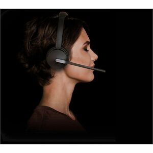 Yealink WH64 Wireless Over-the-head, On-ear Stereo Headset - Black - Microsoft Teams Certification - Binaural - Supra-aura