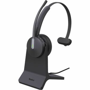 Yealink BH70 Wireless Over-the-head Mono Headset - Black - Microsoft Teams Certification - Monaural - 5000 cm - Bluetooth 