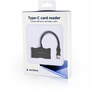 Lettore flash Gembird 2 Slot - USB 3.1 Tipo C, USB 2.0 - 256 GB Chiavetta USB - SD, microSD, SDHC, SDXC, TransFlash - 2 Nu