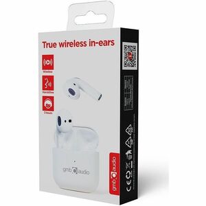 Auricolare Gembird TWS-MLA-GW True Wireless Earbud Stereo - Bianco Lucido - Binaural - In-ear - 1000 cm - Bluetooth - 20 H