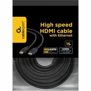 Cavo A/V Cablexpert - 15 m HDMI - Cable for Dispositivo audio/video - 10,3 Gbit/s - Supporta fino a3840 x 2160 - Oro Conne