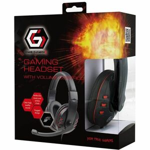 Cuffie da gaming Gembird GHS-402 Cavo Over-the-head Stereo - Nero lucido - Binaural - Circumaurale - 32 Ohm - 20 Hz a 20 k