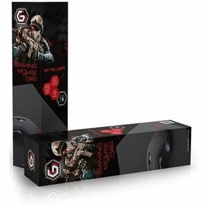 Mouse pad da gaming Gembird - Small - 200 mm x 250 mm - Nero - Gomma naturale, Schiuma - Anti-scivolo - Mouse