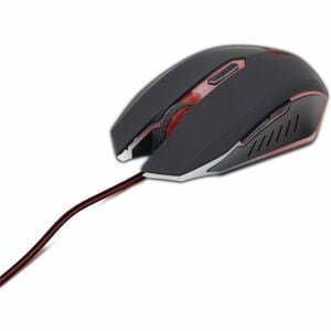 Mouse di gioco Gembird - USB 2.0 - Ottico - 6 Pulsante(i) - Rosso - Cavo - 2400 dpi - Rotella di scorrimento - Simmetrico