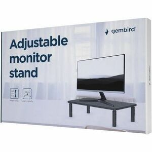 Supporto per monitor Regolabile in altezza Gembird - 20 kg Capacità di carico - 12 cm Altezza x 37 cm Larghezza x 23,5 cm 