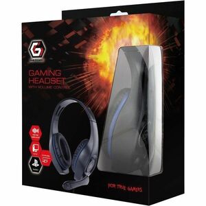 Cuffie da gaming Gembird GHS-05-B Cavo On-ear, Over-the-ear, Over-the-head Stereo - Blu, Nero - Binaural - Circumaurale - 