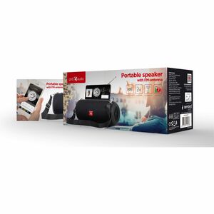 Sistema di altoparlanti Gembird Portatili Bluetooth - 10 W RMS - Nero - 100 Hz a 20 kHz - Batteria ricaricabile - USB