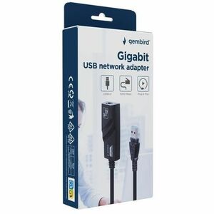 Adattatore Gigabit Ethernet - Gembird - USB 3.0 - 5 Gbit/s Velocità di trasferimento dati - Realtek RTL8153 - 1 Porta(e) -