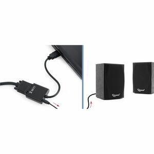Adattatore A/V Cablexpert - 1920 x 1080 Supported - Nero