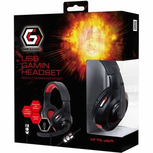 Cuffie Gembird GHS-U-5.1-01 Cavo Over-the-head Stereo - Binaural - Circumaurale - 32 Ohm - 20 Hz a 20 kHz - 200 cm Cavo - 