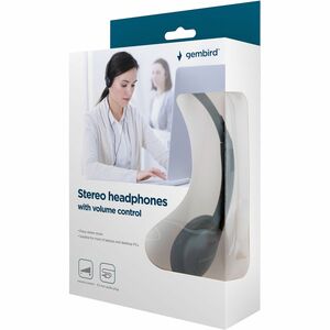 Cuffia Gembird MHP-123 Cavo - Over-the-head, On-ear - Binaural - Stereo - Nero - Supra-aural - 32 Ohm - 20 Hz - 20 kHz - 1