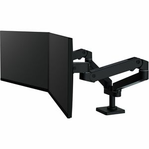 LX Pro Dual Side-by-Side Arm, Two Monitor Mount - Black