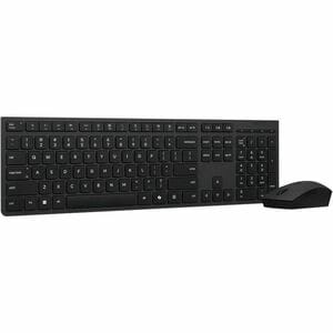Lenovo Professional Wireless Rechargeable Combo Keyboard and Mouse -US English - USB Type A Scissors Wireless Bluetooth/RF