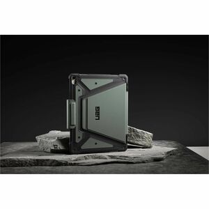 Urban Armor Gear Metropolis SE Robust Tasche (Folie) für 33 cm (13 Zoll) Apple iPad Air 13 (2024) Tablet - Oliv - Polyuret