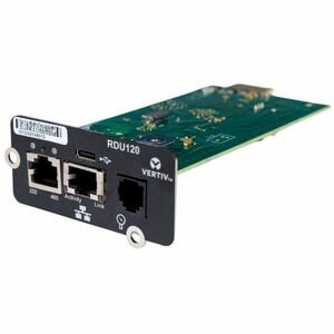 Vertiv Liebert RDU120 USV-Management-Adapter - IntelliSlot - 1 x Netzwerk (RJ-45) Anschluss/Anschlüsse - Seriell - USB
