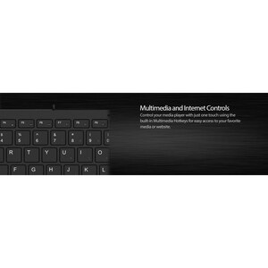 Adesso - 78 Key(s) - Internet, Multimedia, Email, Volume Down, Volume Up, Mute, Previous Track, Windows Key Hot Key(s) - W