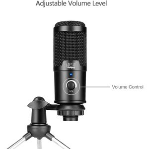 Adesso M4 Wired Condenser Microphone for Video Conferencing, Live Streaming, Meeting Room - 100 Hz to 18 kHz - 680 Ohm -42
