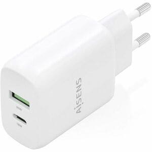 CARGADOR GAN 30W 1XUSB-C PD3.0 QC4.0 1XUSB-A QC3.0 BLANCO
